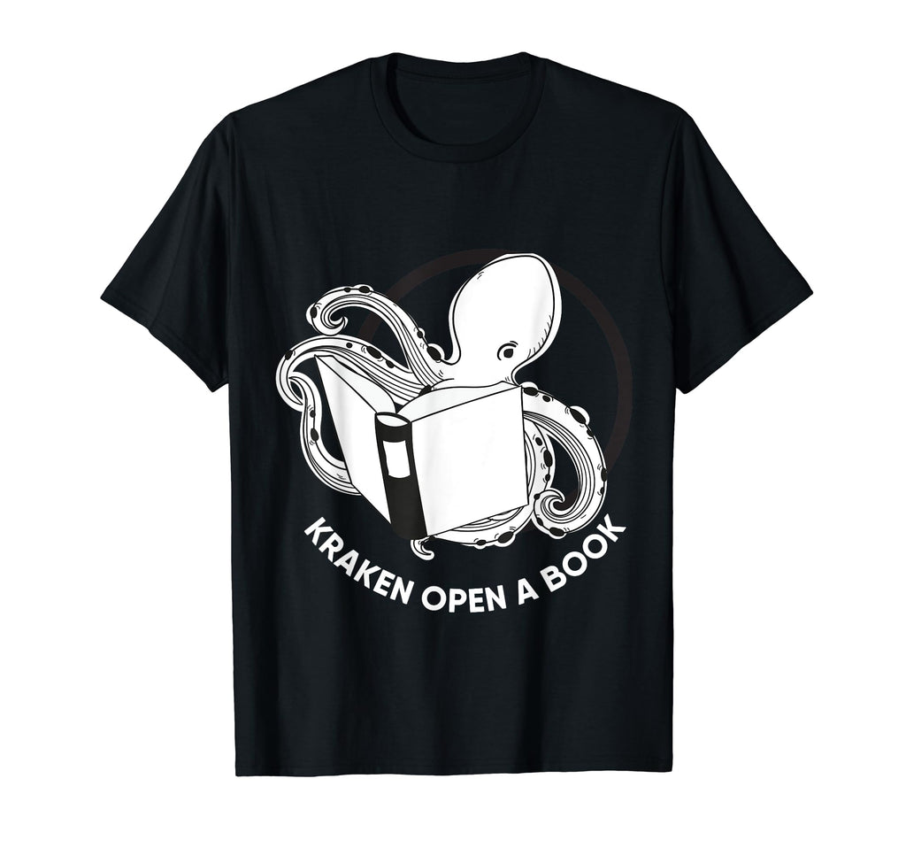 Kraken Open Book Funny Nerdy T-Shirt - Novelty Apparel Men Women - T-Shirt, Sweatshirt, Hoodie
