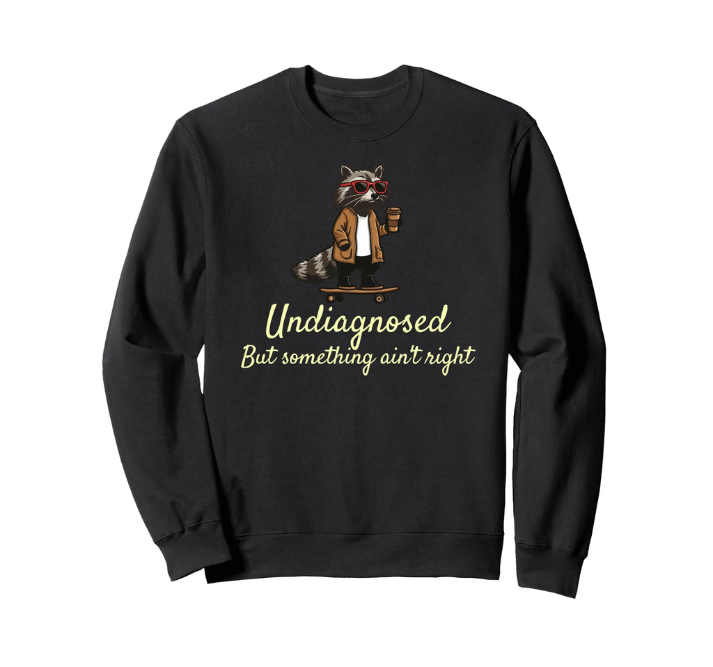 Undiagnosed But Something Aint Right Sweatshirt - Graphic Print for Adults - T-Shirt, Sweatshirt, Hoodie