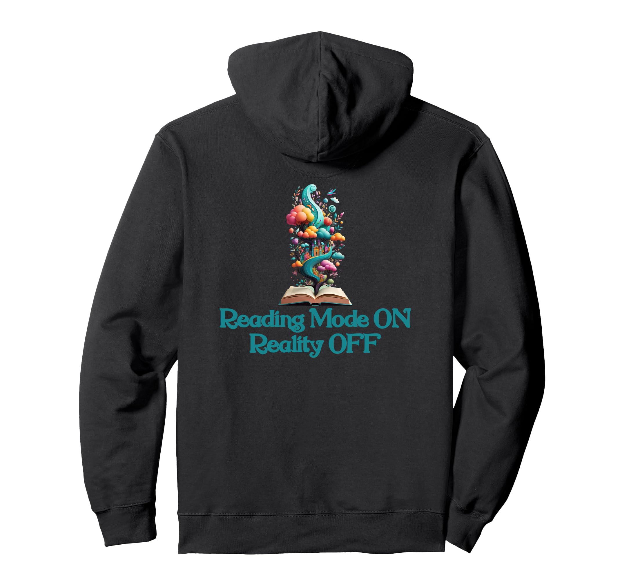 Book Worm Reality Off Book Stack Hoodie - Custom Art Print for Adults - T-Shirt, Sweatshirt, Hoodie