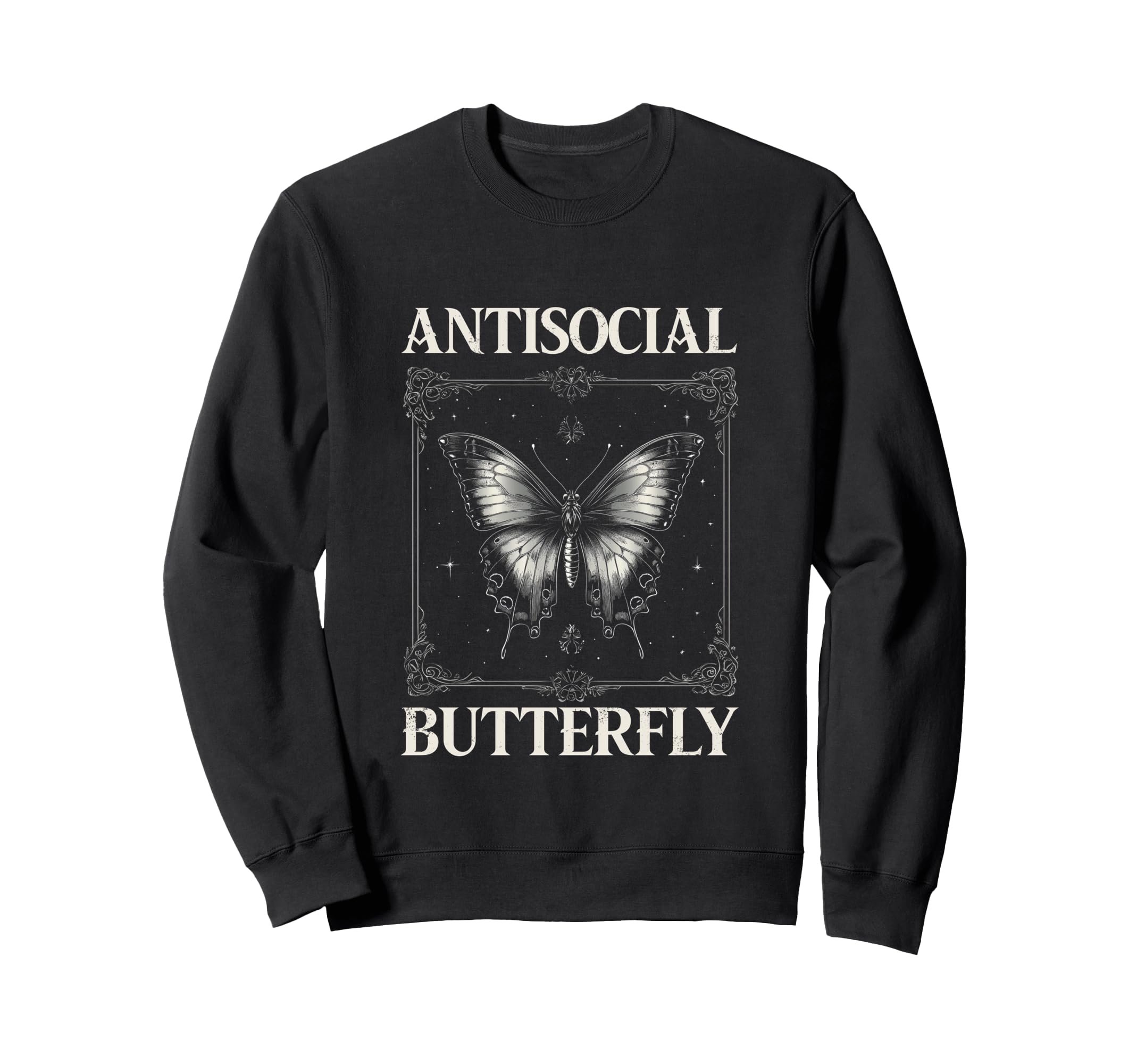Antisocial Butterfly Gift Hoodie - Unique Graphic Unisex - T-Shirt, Sweatshirt, Hoodie