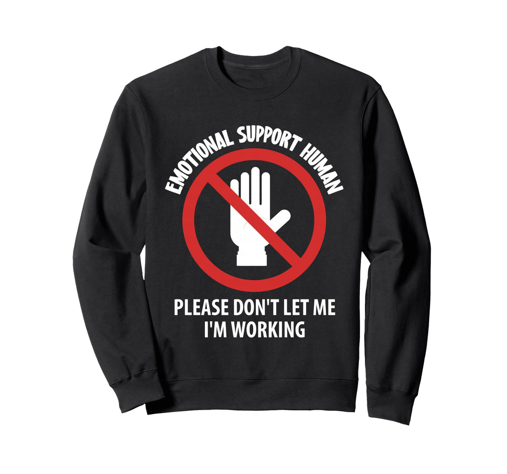 Emotional Support Human Halloween Sweatshirt - Custom Art Print for Adults - T-Shirt, Sweatshirt, Hoodie