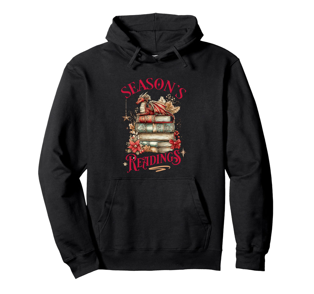 Seasons Readings Dragon Holiday Books Hoodie - Novelty Apparel Men Women - T-Shirt, Sweatshirt, Hoodie