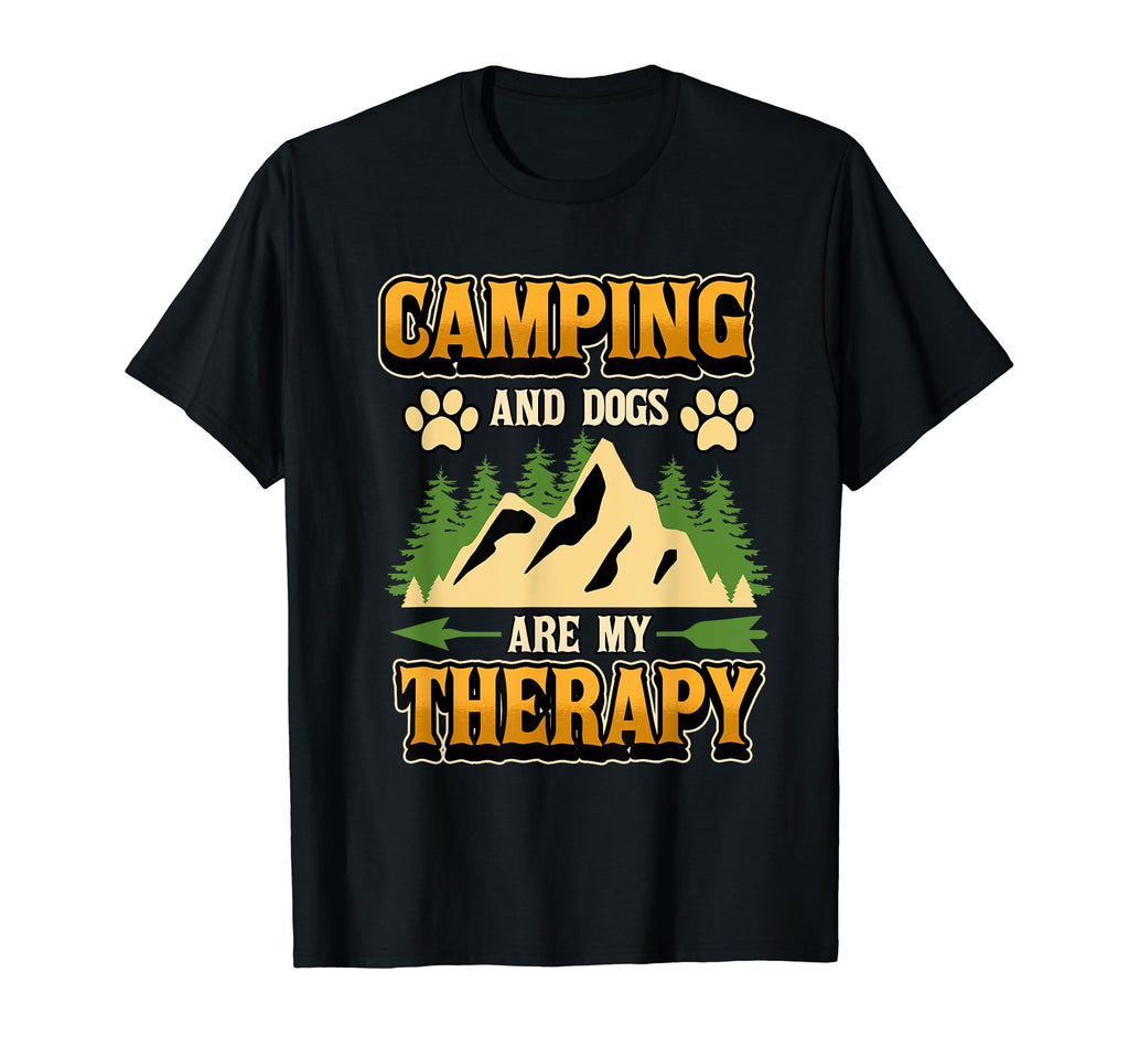 Funny Camping And Dogs Are My T-Shirt - Custom Art Print for Adults - T-Shirt, Sweatshirt, Hoodie