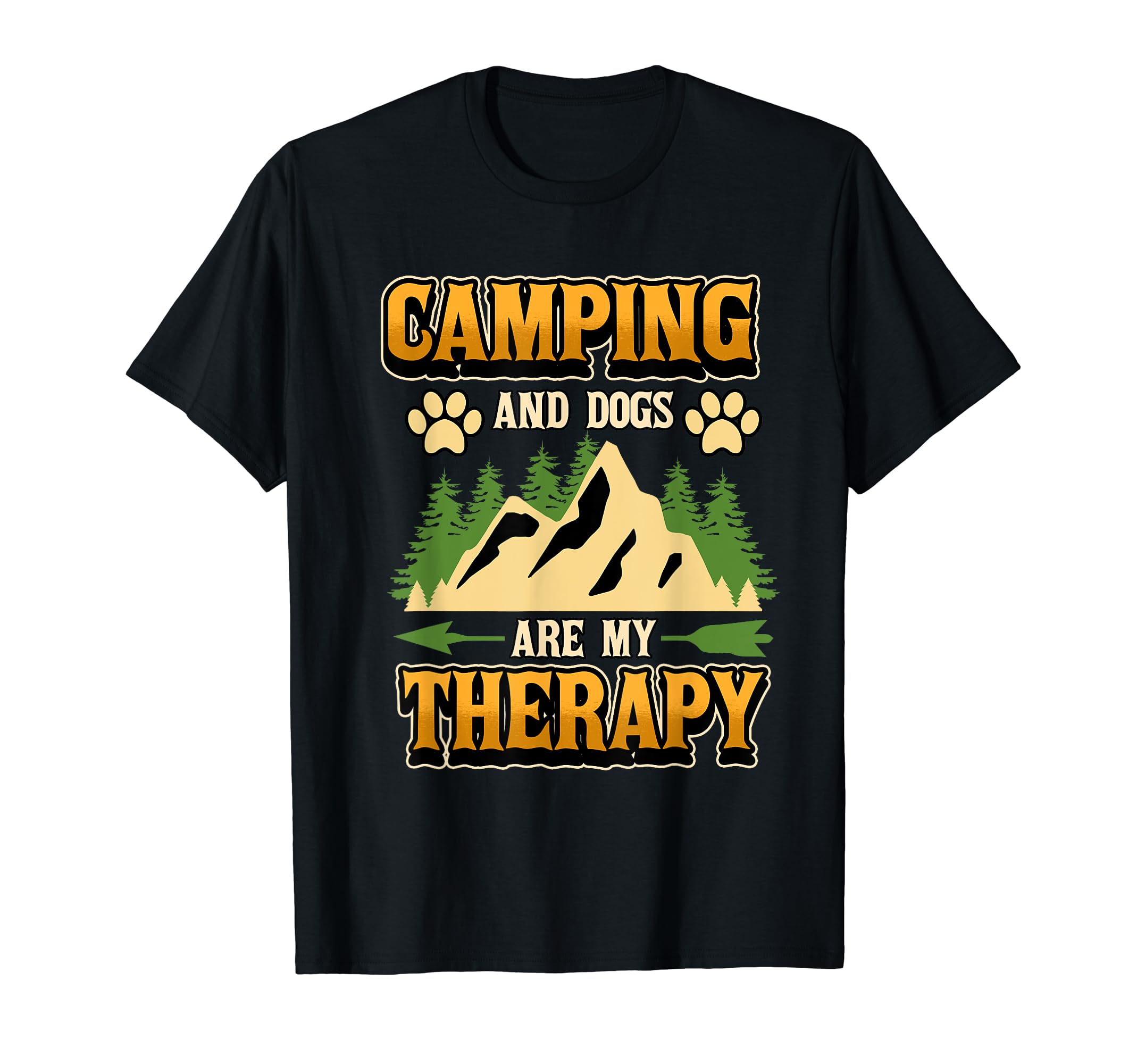 Funny Camping And Dogs Are My T-Shirt - Custom Art Print for Adults - T-Shirt, Sweatshirt, Hoodie