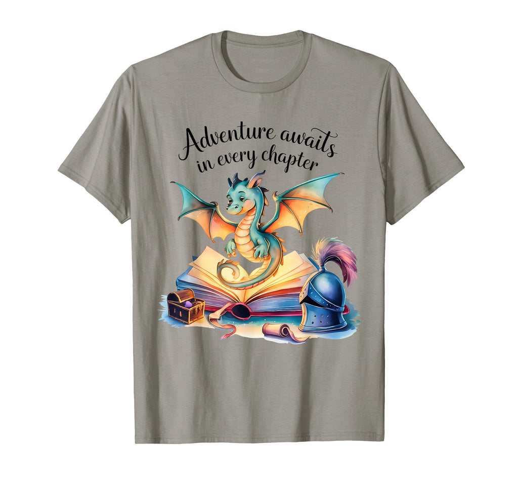 Adventure Awaits Every Chapter Dragon T-Shirt - Trendy Graphic Men Women - T-Shirt, Sweatshirt, Hoodie