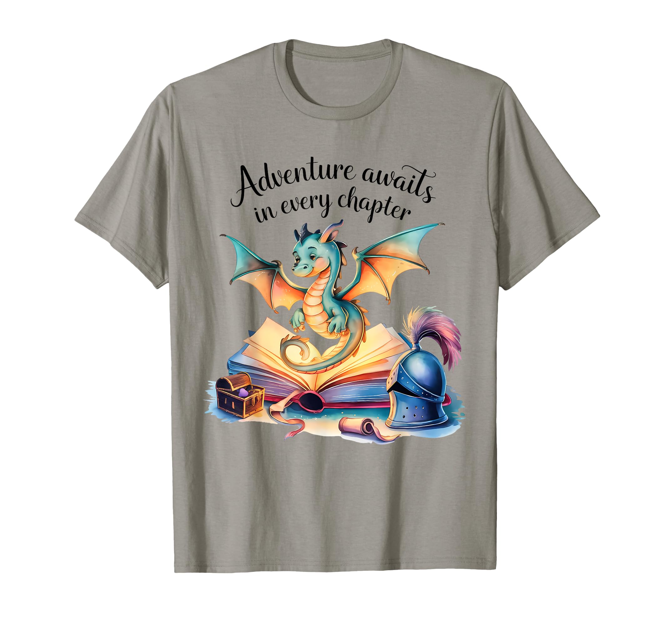Adventure Awaits Every Chapter Dragon T-Shirt - Trendy Graphic Men Women - T-Shirt, Sweatshirt, Hoodie