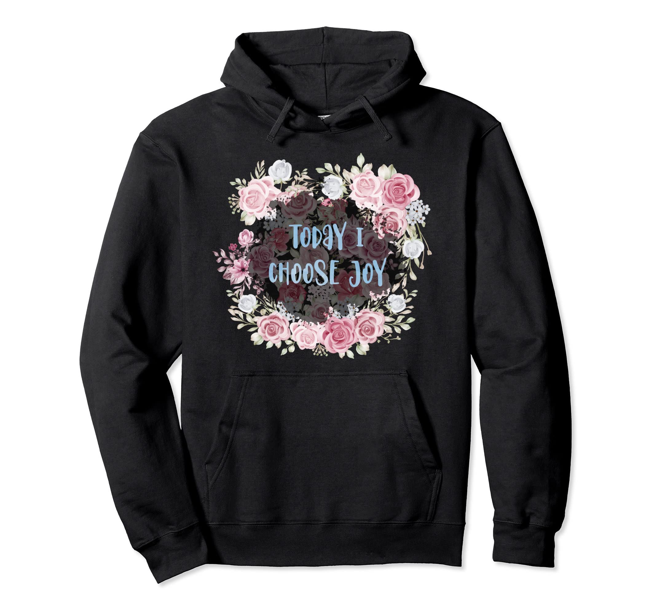 Today I Choose Joy Blue Watercolour Hoodie - Streetwear Style for Adults - T-Shirt, Sweatshirt, Hoodie