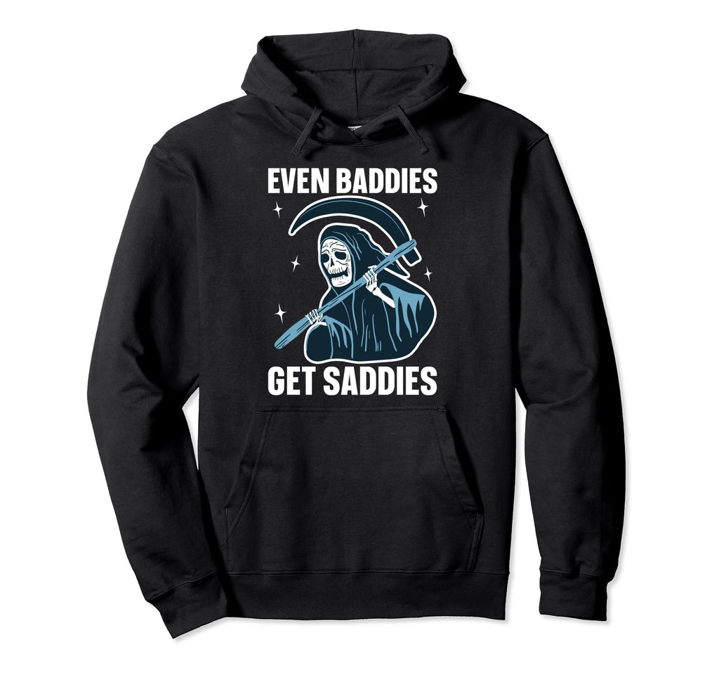Bad Sad Baddie Mental Health Self Care Hoodie - Trendy Graphic Men Women - T-Shirt, Sweatshirt, Hoodie