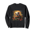 Book Nerd Elephant Reading Sweatshirt - Casual Everyday Wear Men Women - T-Shirt, Sweatshirt, Hoodie