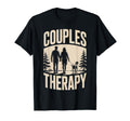 Couples Therapy Dog Walking Funny Dog T-Shirt - Fun Novelty Design Unisex - T-Shirt, Sweatshirt, Hoodie
