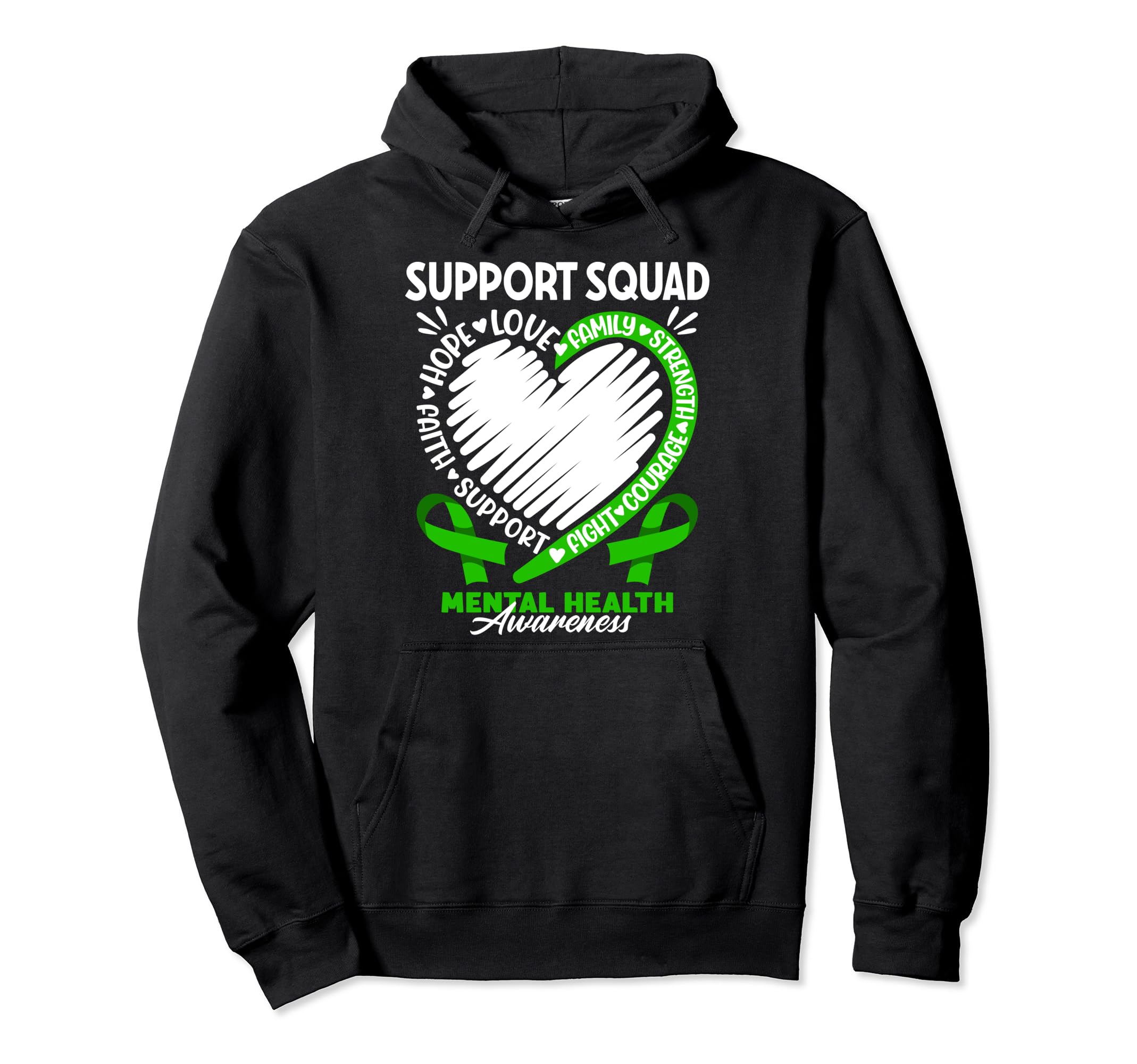Support Awareness Squad I Depression Hoodie - Streetwear Style for Adults - T-Shirt, Sweatshirt, Hoodie