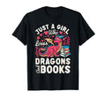 Just Who Loves Dragons Books Dragon Lover T-Shirt - Trendy Graphic Unisex - T-Shirt, Sweatshirt, Hoodie
