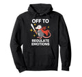 Off To Regulate Emotions Opossum Hoodie - Casual Everyday Wear for Adults - T-Shirt, Sweatshirt, Hoodie