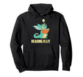 Reading Is Lit Book Dragon Fantasy Hoodie - Fun Novelty Design for Adults - T-Shirt, Sweatshirt, Hoodie
