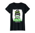 Womens Messy Bun Support Awareness T-Shirt - Custom Art Print Men Women - T-Shirt, Sweatshirt, Hoodie