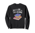 Just Who Loves Reading Book Lover Sweatshirt - Aesthetic Graphic Men Women - T-Shirt, Sweatshirt, Hoodie