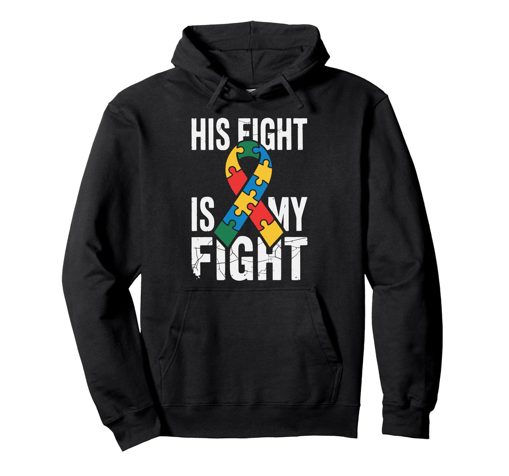 Autism Dad Autism Mom Autistic Son Hoodie - Fun Novelty Design for Adults - T-Shirt, Sweatshirt, Hoodie