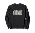 Funny Im Overstimulated Sweatshirt - Fun Novelty Design for Adults - T-Shirt, Sweatshirt, Hoodie