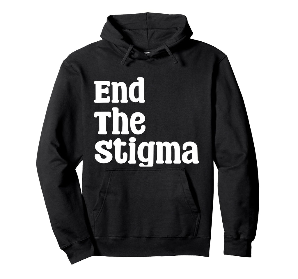 End Stigma Mental Health Awareness Hoodie - Aesthetic Graphic for Adults - T-Shirt, Sweatshirt, Hoodie