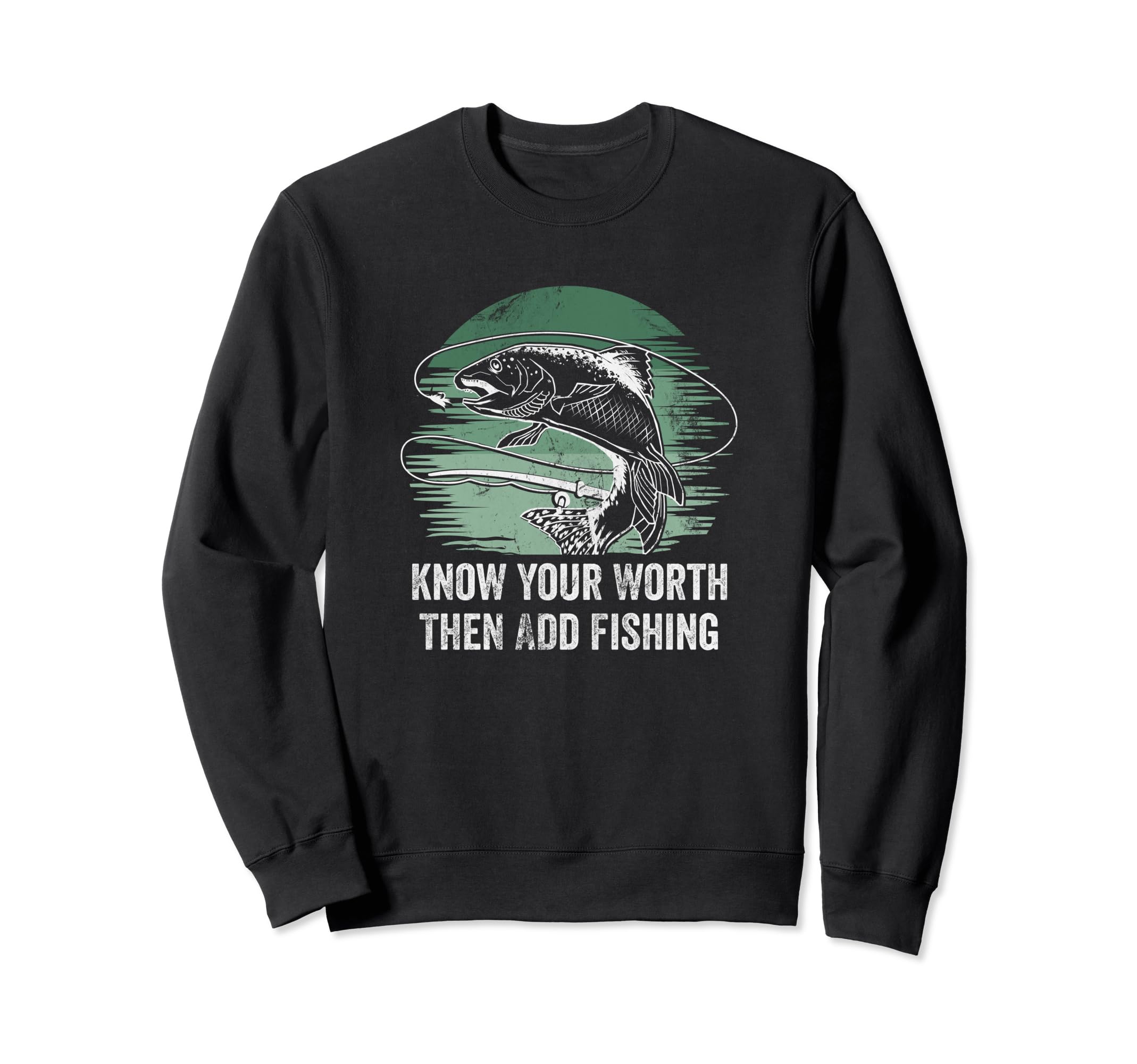 Know Worth Add Fish Self Love Sweatshirt - Novelty Apparel Men Women - T-Shirt, Sweatshirt, Hoodie