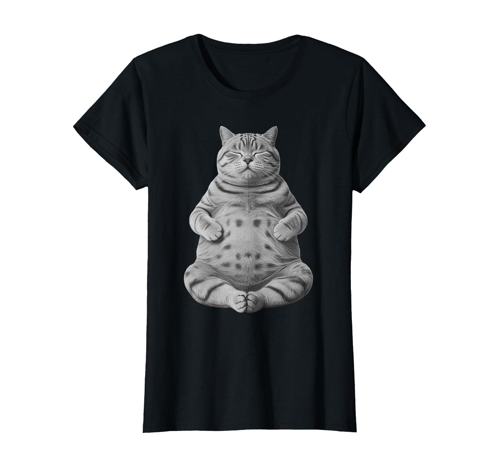 Funny Ai Pregnant Chonk Cat Yoga Meme T-Shirt - Unique Graphic Men Women - T-Shirt, Sweatshirt, Hoodie