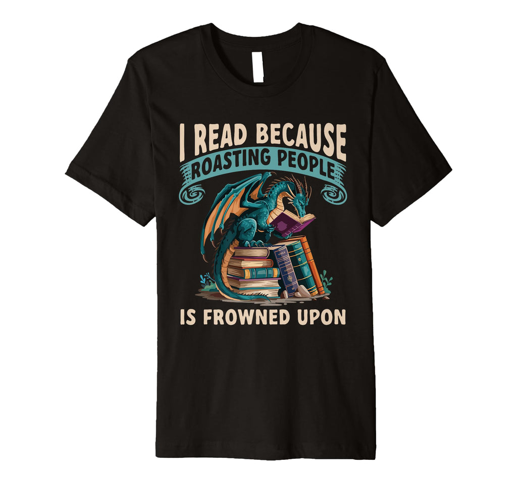 Reading Dragon Shirts Magical Book Lover T-Shirt - Graphic Print for Adults - T-Shirt, Sweatshirt, Hoodie