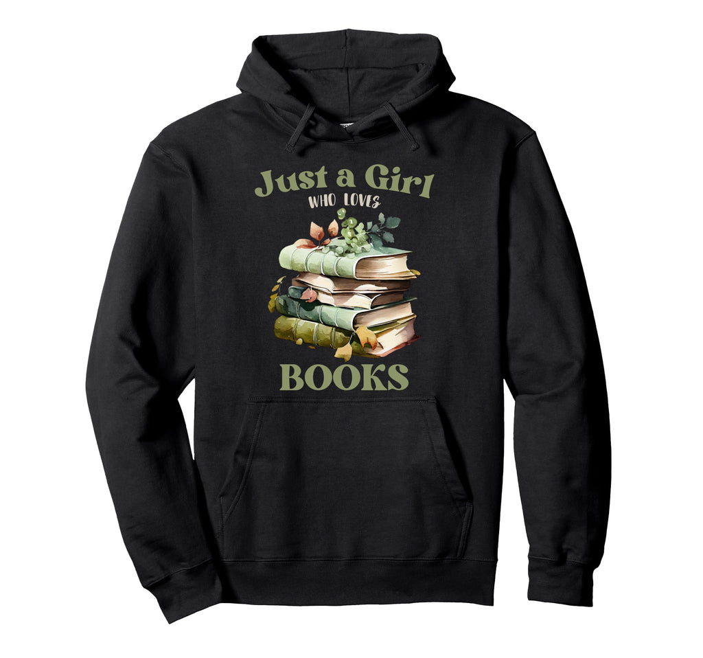 Just Who Loves Books Book Worm Club Hoodie - Unique Graphic Men Women - T-Shirt, Sweatshirt, Hoodie
