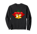Tomatoes Reading Books Sweatshirt - Casual Everyday Wear Men Women - T-Shirt, Sweatshirt, Hoodie