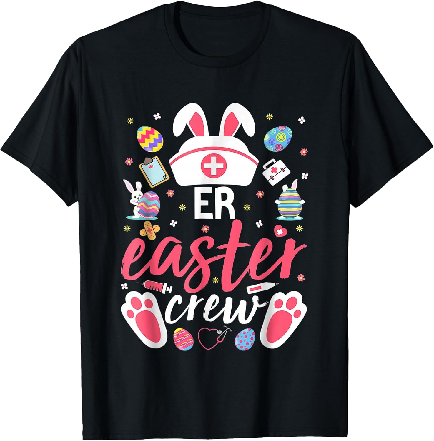 ER Easter Nurse Crew Easter Day Emergency Room Unisex T-shirt, Sweatshirt, Hoodie, Long Sleeve Tee - T-Shirt, Sweatshirt, Hoodie