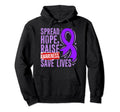 Spread Hope Raise Awareness Save Lives Hoodie - Minimalist Print Men Women - T-Shirt, Sweatshirt, Hoodie