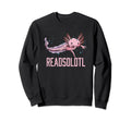 Readsolotl Axolotl Bookworm Sweatshirt - Minimalist Print Men Women - T-Shirt, Sweatshirt, Hoodie