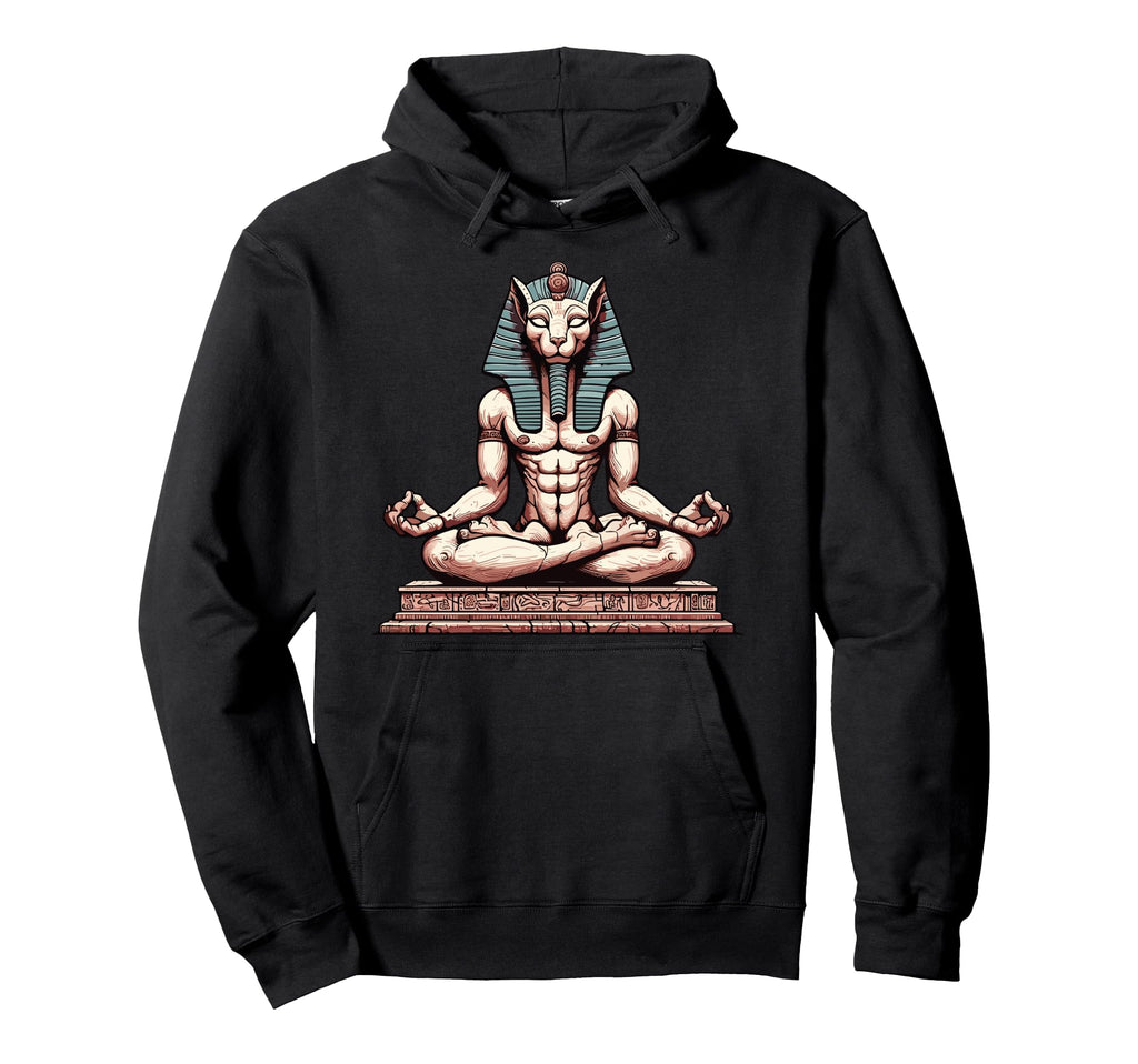 Meditation Sphynx Yoga Pose Relaxing Hoodie - Minimalist Print Unisex - T-Shirt, Sweatshirt, Hoodie