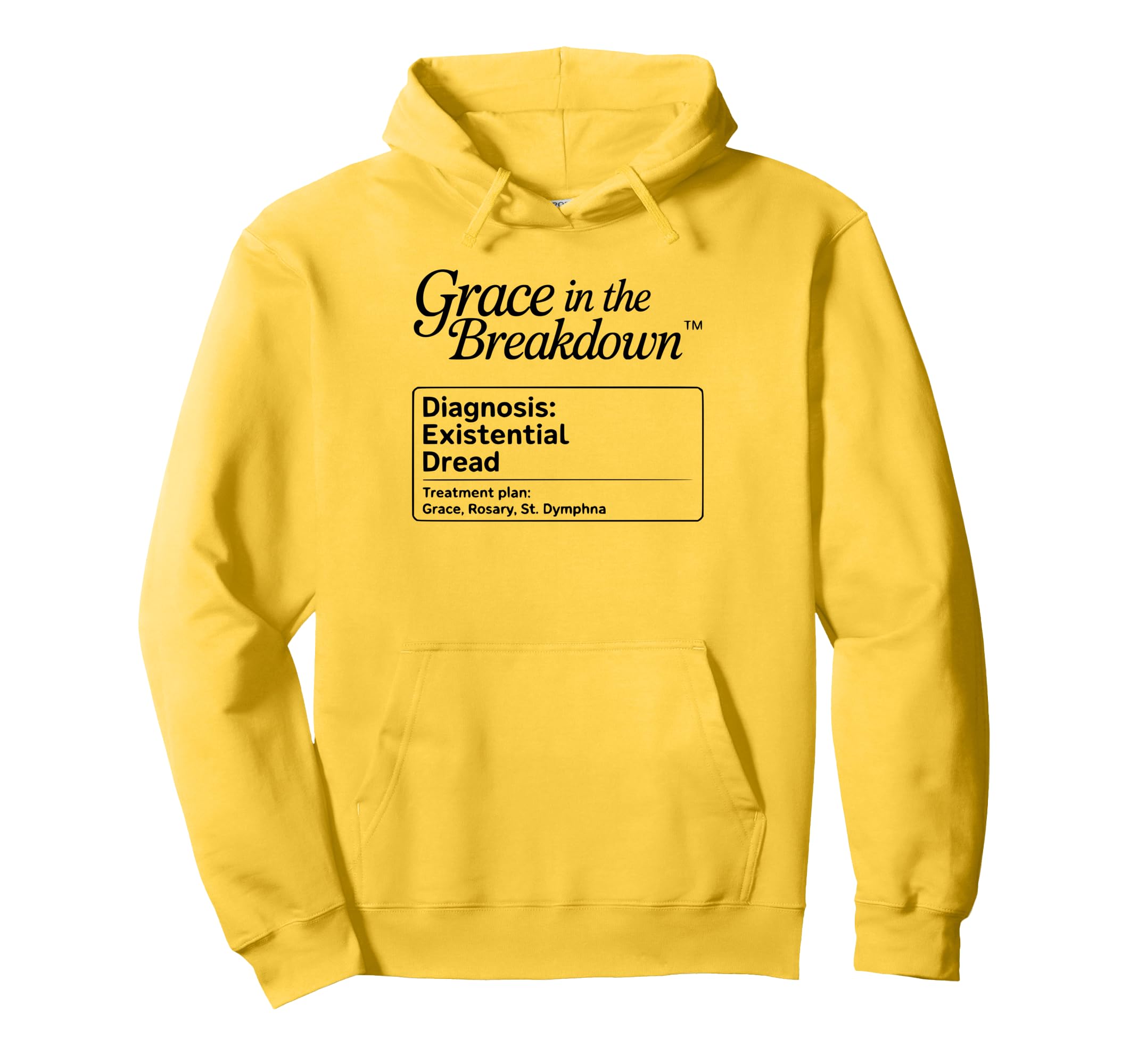 Existential Dread St Dymphna Hoodie - Casual Everyday Wear Men Women - T-Shirt, Sweatshirt, Hoodie