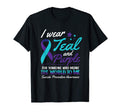 I Wear Teal And Purple Suicide T-Shirt - Fun Novelty Design Unisex - T-Shirt, Sweatshirt, Hoodie