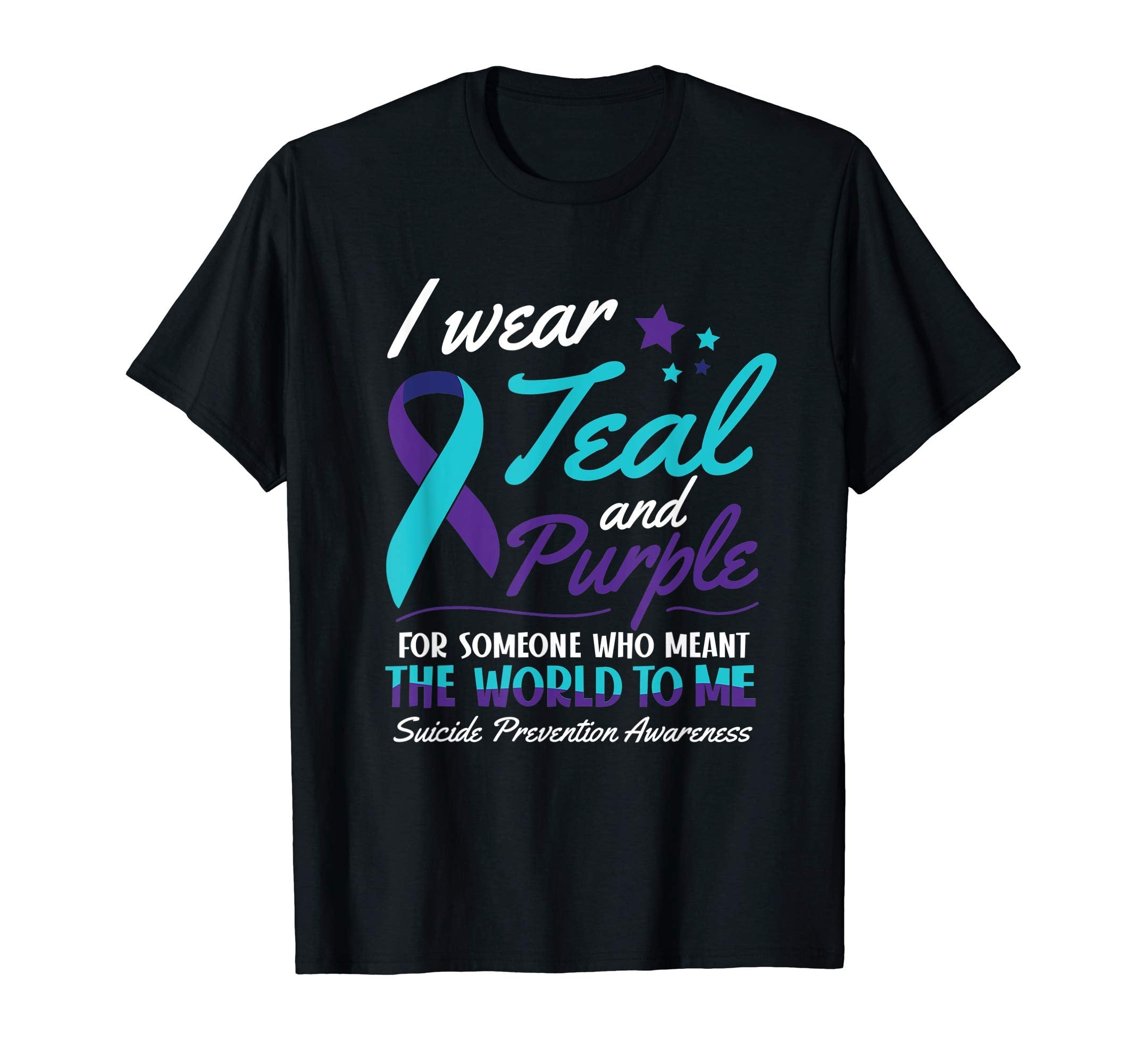 I Wear Teal And Purple Suicide T-Shirt - Fun Novelty Design Unisex - T-Shirt, Sweatshirt, Hoodie