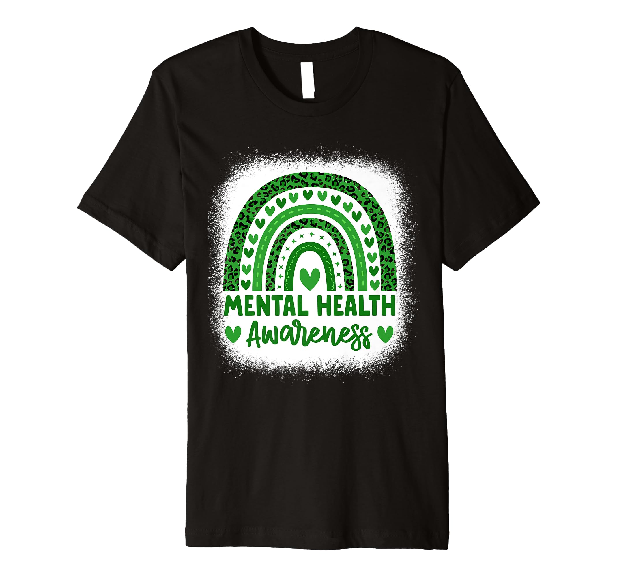 Mental Health Awareness Green Ribbon T-Shirt - Custom Art Print for Adults - T-Shirt, Sweatshirt, Hoodie