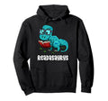 Readasaurus Funny Reading Dinosaur Hoodie - Trendy Graphic Men Women - T-Shirt, Sweatshirt, Hoodie
