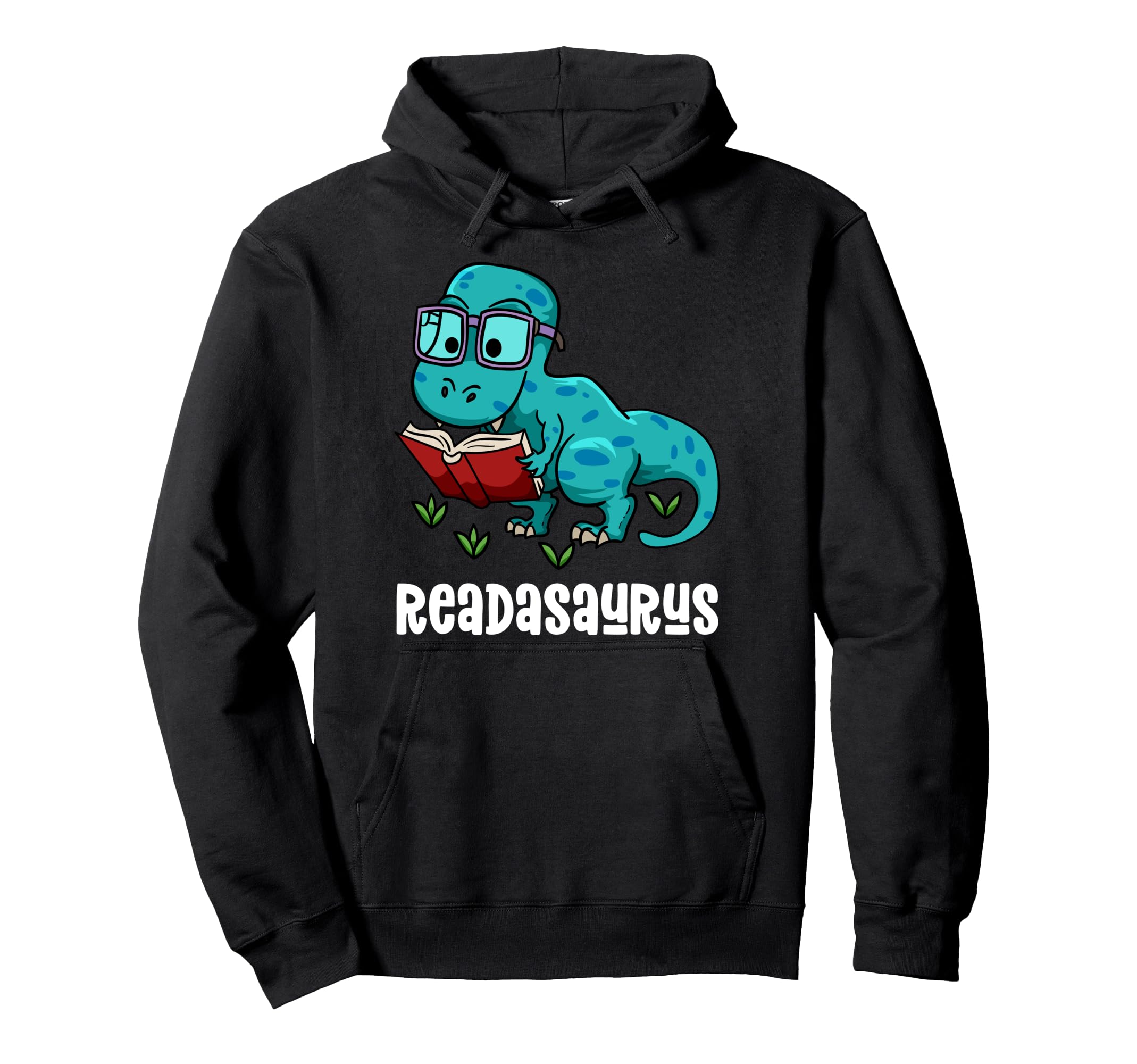 Readasaurus Funny Reading Dinosaur Hoodie - Trendy Graphic Men Women - T-Shirt, Sweatshirt, Hoodie