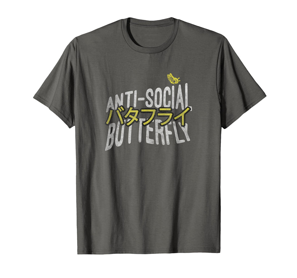 Anti Social Butterfly T-Shirt - Novelty Apparel for Adults - T-Shirt, Sweatshirt, Hoodie