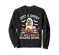 Just Ghost Who Loves Reading Sweatshirt - Custom Art Print for Adults - T-Shirt, Sweatshirt, Hoodie