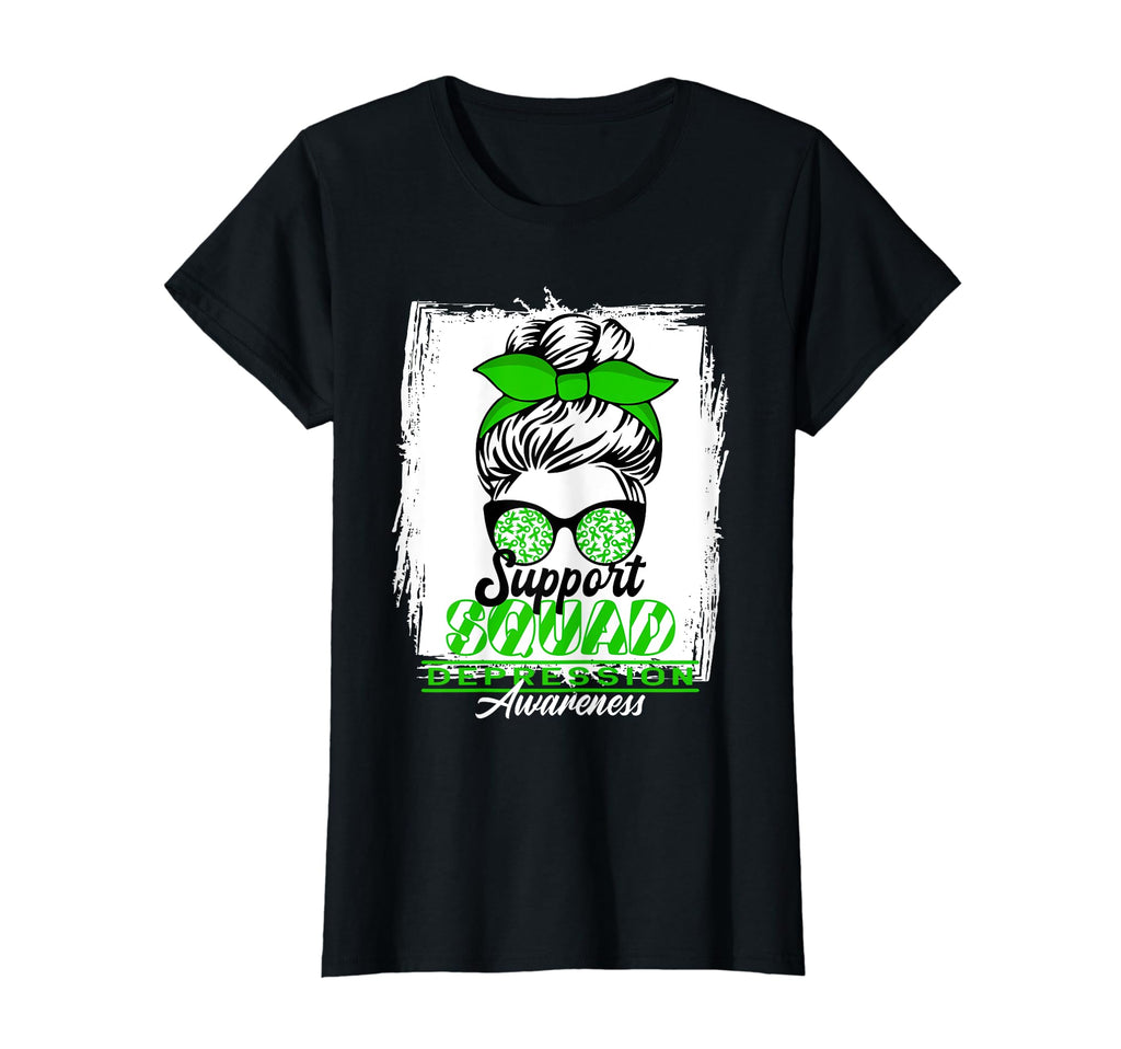 Womens Messy Bun Support Awareness T-Shirt - Aesthetic Graphic Men Women - T-Shirt, Sweatshirt, Hoodie