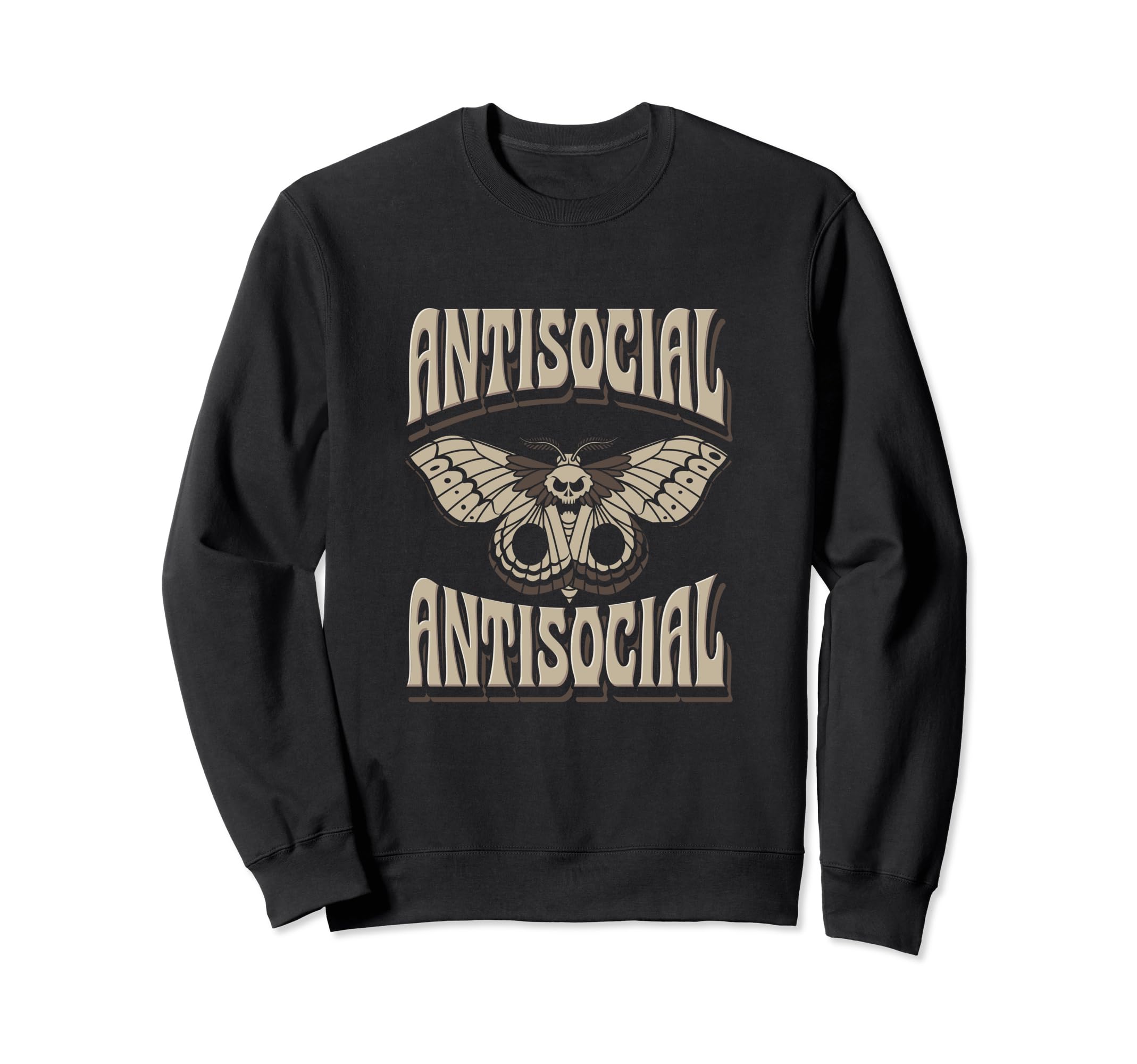 Antisocial Butterfly Socially Sweatshirt - Trendy Graphic for Adults - T-Shirt, Sweatshirt, Hoodie