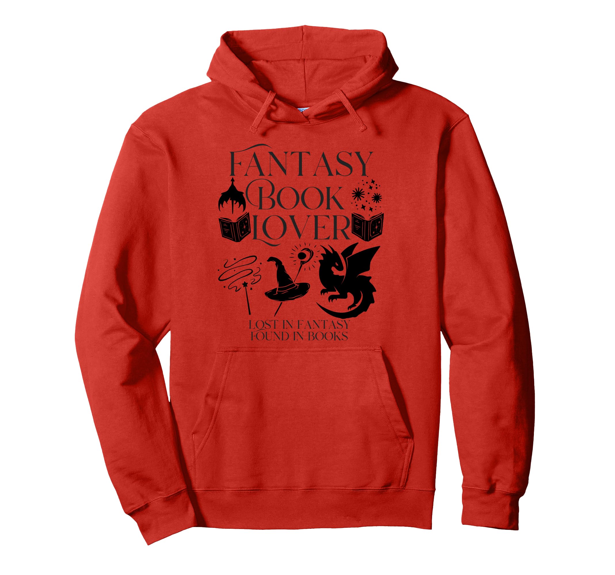 Fantasy Book Lover Dragons And Magic Hoodie - Trendy Graphic for Adults - T-Shirt, Sweatshirt, Hoodie