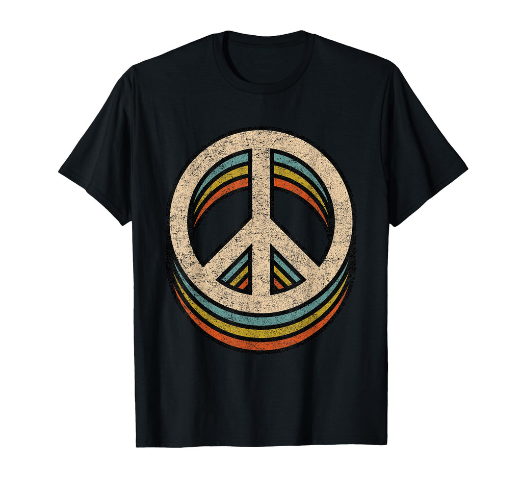 Peace Sign 60S 70S 80S Casual T-Shirt - Casual Everyday Wear for Adults - T-Shirt, Sweatshirt, Hoodie