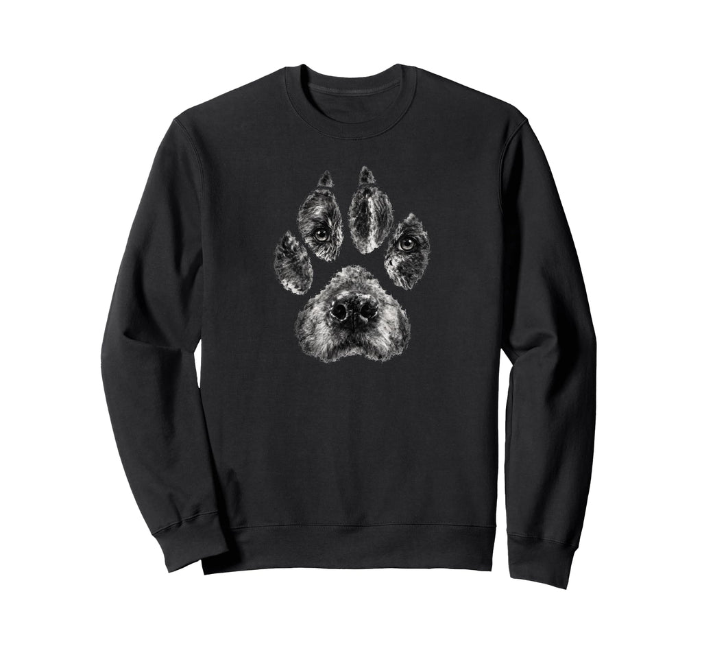Dog Paw Face Tattoo Pet Lovers Sweatshirt - Casual Everyday Wear for Adults - T-Shirt, Sweatshirt, Hoodie