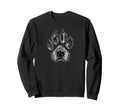 Dog Paw Face Tattoo Pet Lovers Sweatshirt - Casual Everyday Wear for Adults - T-Shirt, Sweatshirt, Hoodie