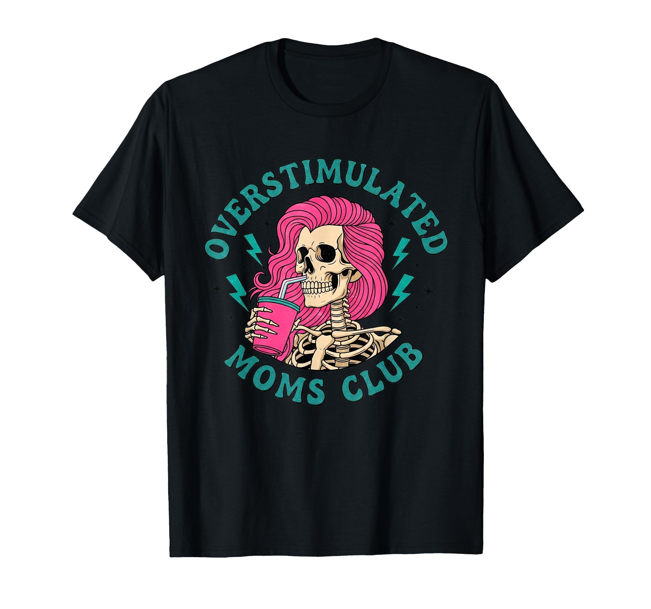 Overstimulated Moms Neurodivergent T-Shirt - Minimalist Print Men Women - T-Shirt, Sweatshirt, Hoodie