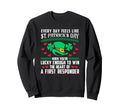Emt St Patricks Day Lucky Love Sweatshirt - Minimalist Print Men Women - T-Shirt, Sweatshirt, Hoodie