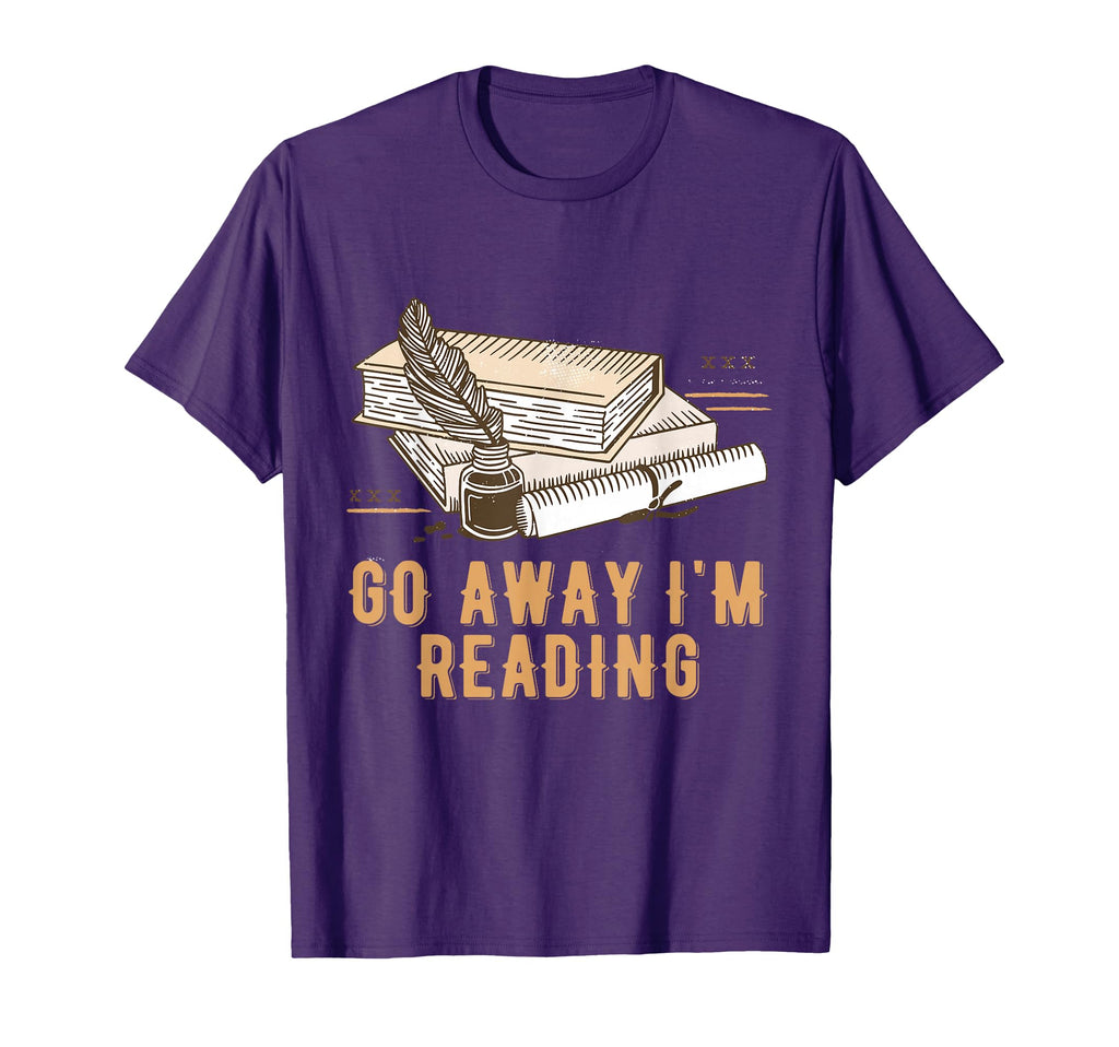 Go Away Im Reading Bookworm Librarian T-Shirt - Minimalist Print Men Women - T-Shirt, Sweatshirt, Hoodie