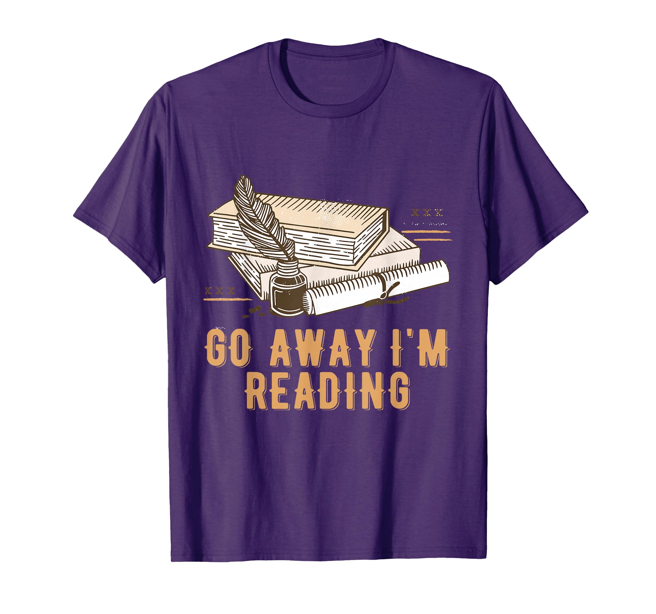 Go Away Im Reading Bookworm Librarian T-Shirt - Minimalist Print Men Women - T-Shirt, Sweatshirt, Hoodie
